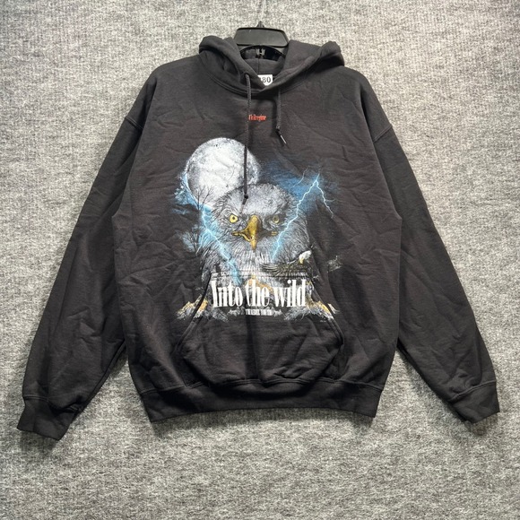Civil Regime Other - Civil Regime Into The Wild Eagle Graphic Hoodie Black Mens Medium